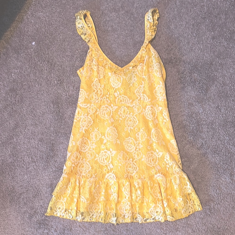 Vibrant Yellow Lace sundress